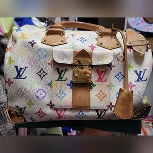 100% authentic Louis vuitton speedy multicolor